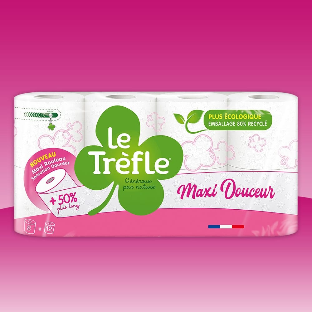 Papier toilette - Le Trèfle® Maxi Douceur
